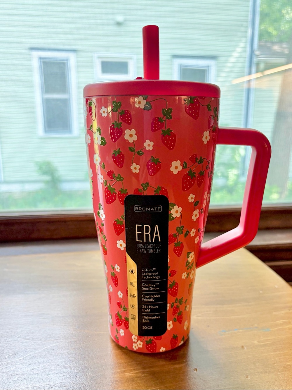 Exclusive Brumate Strawberry 30oz Straw Tumbler